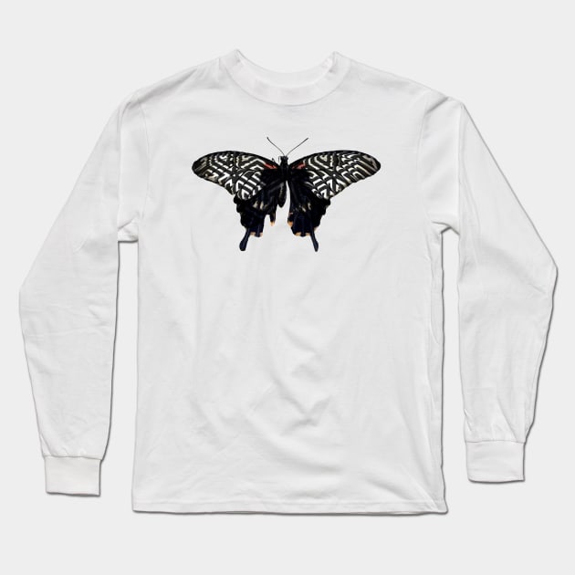 Butterfly Abstract Pattern Long Sleeve T-Shirt by i2studio